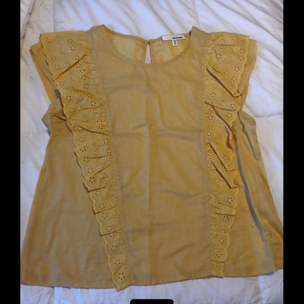 June & Hudson Blouse Shirt Medium cotton